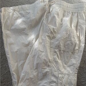 Aerie White Cargo Pants